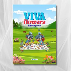 Viva Flowers книжка за оцветяване, 28 стр, А5