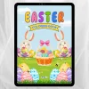 Easter Coloring Book – Великденски приключения: 30 дигитални работни листа А4 за оцветяване, изрязване и логика (PDF за принтиране вкъщи)