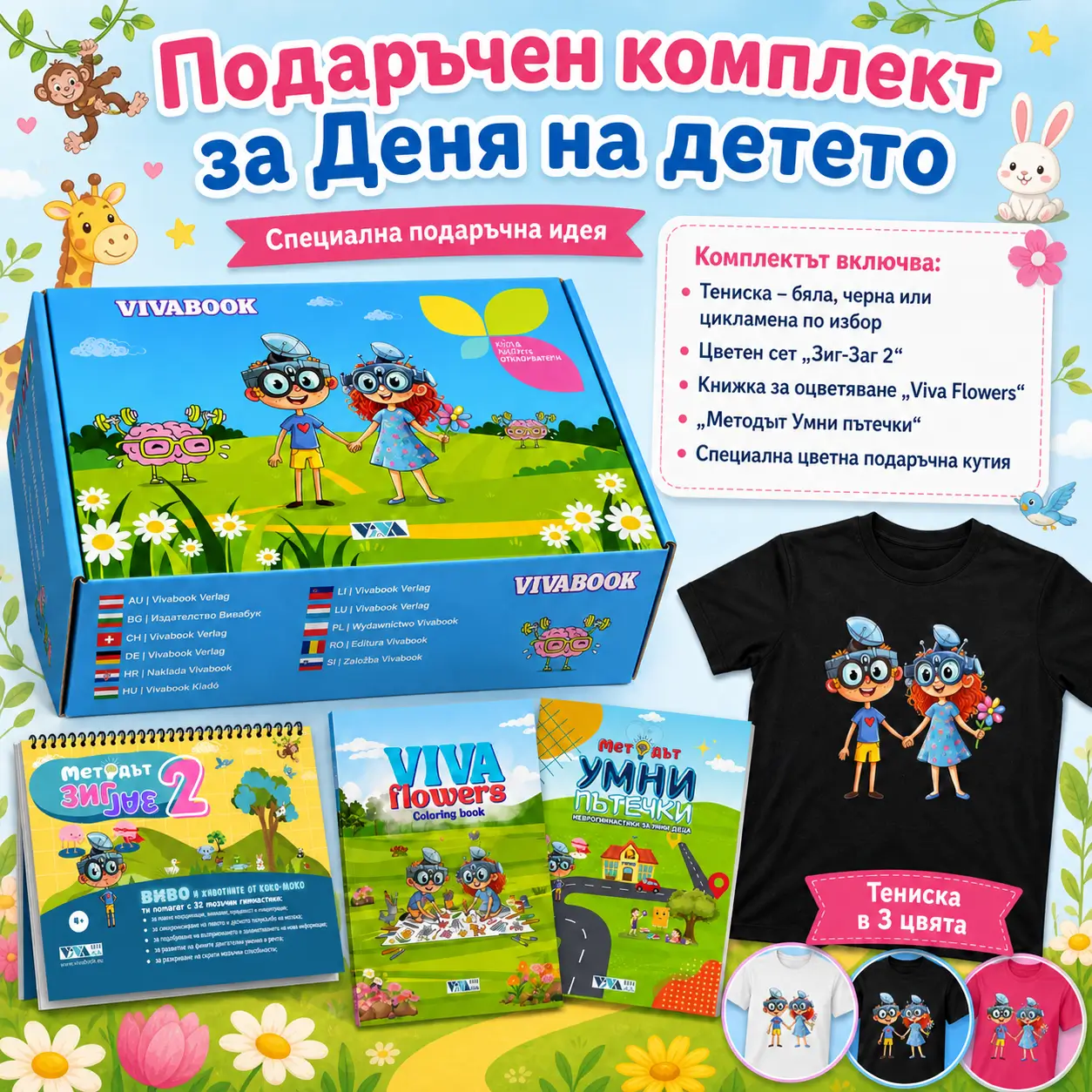 Подаръчен комплект за Деня на детето “Фокус и Супер Стил”