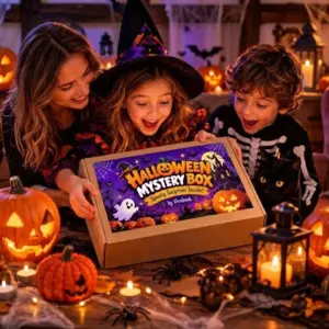 Деца отварят Halloween Mystery Box от Vivabook